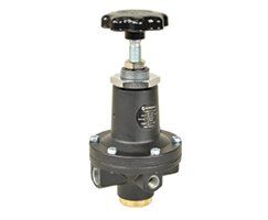 Regulador de presión, 1/2"NPT, rango de ajuste 5 a 125 psi, Pmax 400 psi, con manómetro, con alivio, para montaje en panel, ajuste mediante volante, IMI Norgren.