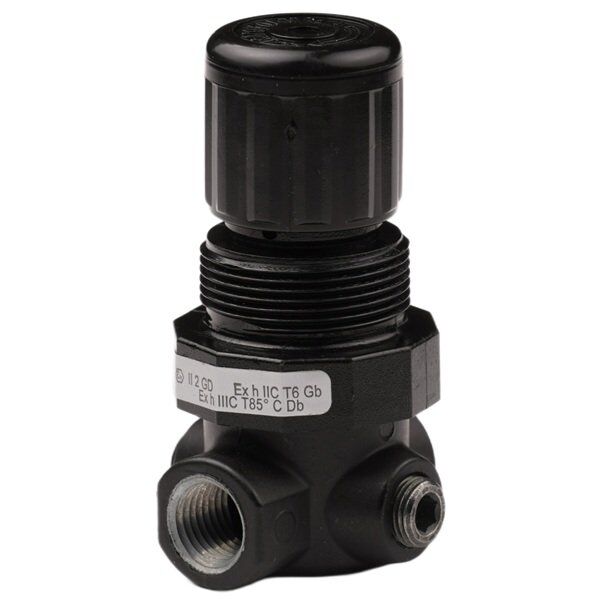 Regulador de presión, 1/4 NPT, rango de ajuste 4 a 101 psi, Pmax 290 psi, sin manómetro, con alivio, Serie 07, IMI Norgren.