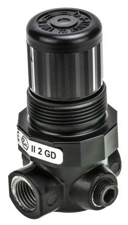 Regulador de presión, 1/4 NPT, rango de ajuste 4 a 101 psi, Pmax 290 psi, sin manómetro, con alivio, Serie 07, IMI Norgren. - Image 2
